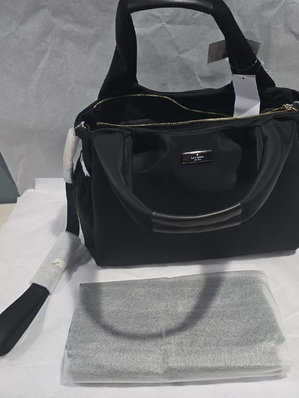 Kate Spade Carter Nylon Large Baby Bag, Black - Picture 15 of 15